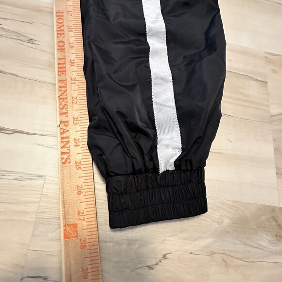Danielle Guizio‎ Small Striped Track Pants Joggers Nylon Black White - Picture 16 of 16